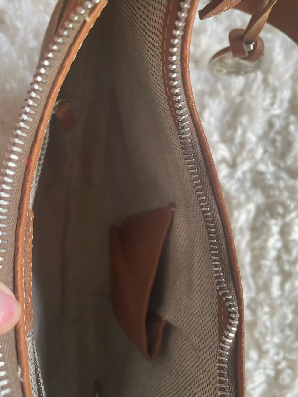 Dooney & Bourke Caramel Pebble Leather Hobo Bag